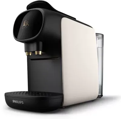 Philips - Cafetière À Dosette Lm9012/00 L'or Barista Sublime Blanc Satin, 19 Bars