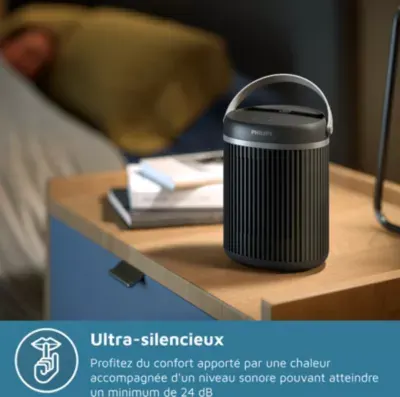 Philips - Chauffage Soufflant Cx3120/01, Chauffage Connecté Série 3000 Noir, 1500w — vue 5