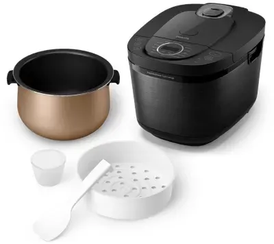 Philips - Cuiseur Riz Hd4814/31 Rice Cooker Noir 1.8l, 800w