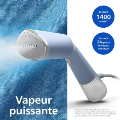 Philips - Défroisseur Vapeur Sth5020/20 Steamer Série 5000 Bleu Clair, 35 Sec*, 1300w — vue 6