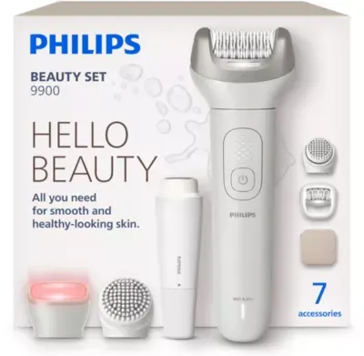 Philips - Epilateur Électrique Bre738/00 Kit Bien-Etre