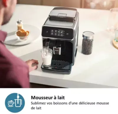 Philips - Expresso Broyeur Ep2224/10 Gris Cachemire Série 2200 — vue 9