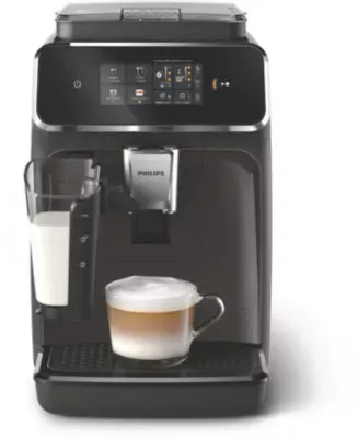Philips - Expresso Broyeur Ep2334/10 Cafetière À Grain Lattego Série 2300, 4 Boissons, Silentbrew, Noir