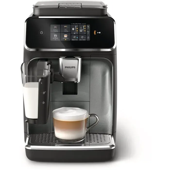 Philips - Expresso Broyeur Ep2339/10 Cafetière À Grain Lattego Série 2300, 4 Boissons, Silentbrew, Noir — vue 2