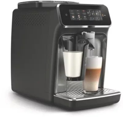 Philips - Expresso Broyeur Ep3349/70 Cafetière À Grain Lattego Série 3300, 6 Boissons, Silentbrew, Noir — vue 3
