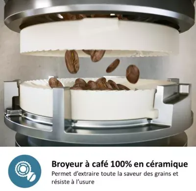 Philips - Expresso Broyeur Ep3349/70 Cafetière À Grain Lattego Série 3300, 6 Boissons, Silentbrew, Noir — vue 6