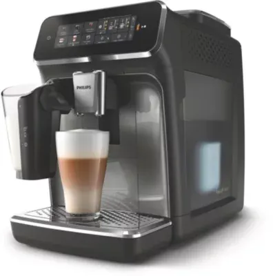 Philips - Expresso Broyeur Ep3349/70 Cafetière À Grain Lattego Série 3300, 6 Boissons, Silentbrew, Noir — vue 2