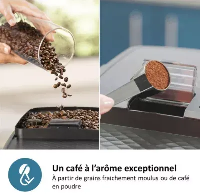 Philips - Expresso Broyeur Ep3349/70 Cafetière À Grain Lattego Série 3300, 6 Boissons, Silentbrew, Noir — vue 7