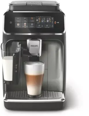 Philips - Expresso Broyeur Ep3349/70 Cafetière À Grain Lattego Série 3300, 6 Boissons, Silentbrew, Noir