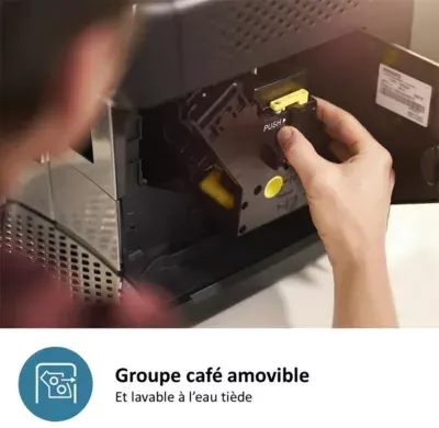 Philips - Expresso Broyeur Ep5447/90 Cafetière À Grain Lattego Série 5400, 12 Boissons, Grise — vue 9