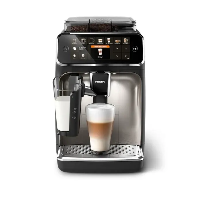Philips - Expresso Broyeur Ep5447/90 Cafetière À Grain Lattego Série 5400, 12 Boissons, Grise — vue 2