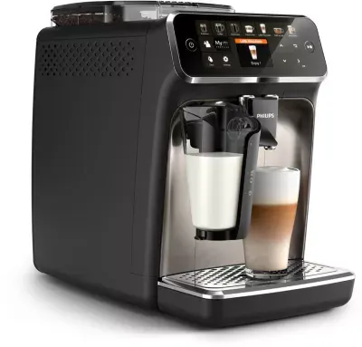 Philips - Expresso Broyeur Ep5447/90 Cafetière À Grain Lattego Série 5400, 12 Boissons, Grise — vue 3