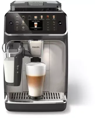 Philips - Expresso Broyeur Ep5547/90 Cafetière À Grain Lattego Série 5500, 20 Boissons, Silentbrew, Noir
