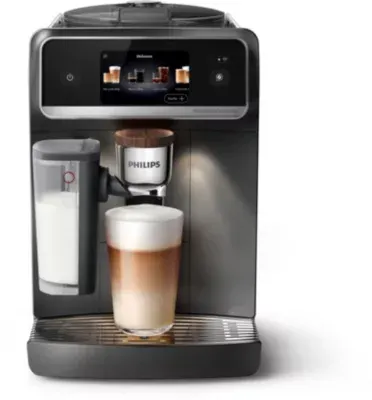 Philips - Expresso Broyeur Ep8757/12 Cafetière À Grain Aromis Lattego Pro, + 50 Boissons, Silentbrew, Noire
