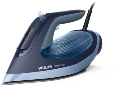 Philips - Fer À Repasser Dst6120/20 Fer À Vapeur Série 6000 Bleu/Noir, 2600w