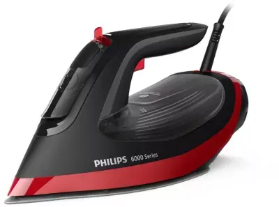 Philips - Fer À Repasser Dst6130/40 Fer À Vapeur Série 6000 Noir/Rouge, 2600w