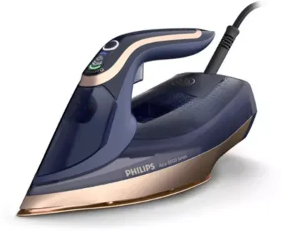 Philips - Fer À Repasser Dst8050/20 Fer À Vapeur Série 8000 Bleu Foncé/Doré, 3000w