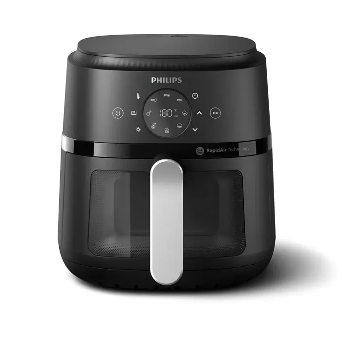 Philips - Friteuse Sans Huile Na221/00 Friteuse Sans Huile Avec Fenêtre De Cuisson Noir/Argent, Série 2000 4.2l — vue 3