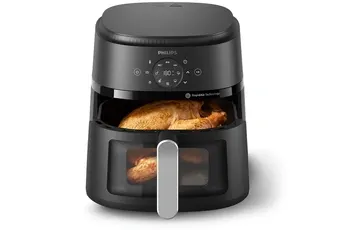 Philips - Friteuse Sans Huile Na231/00 Friteuse Sans Huile Avec Fenêtre De Cuisson Noir/Argent, Série 2000 6.2l — vue 2