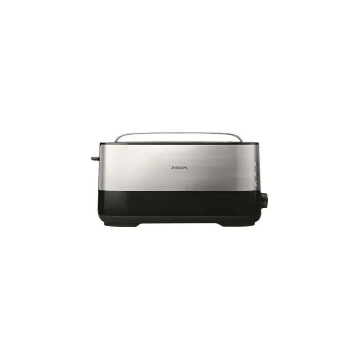 PHILIPS Grille-pain 1 fente ultra-large 1030W Inox/Noir Fonction Décongélation
