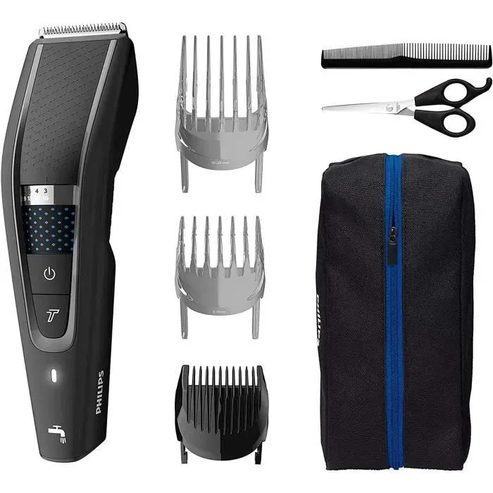 Philips HC5632/15 Tondeuse Cheveux et Barbe Series 5000 avec Trousse Souple et Kit Barber