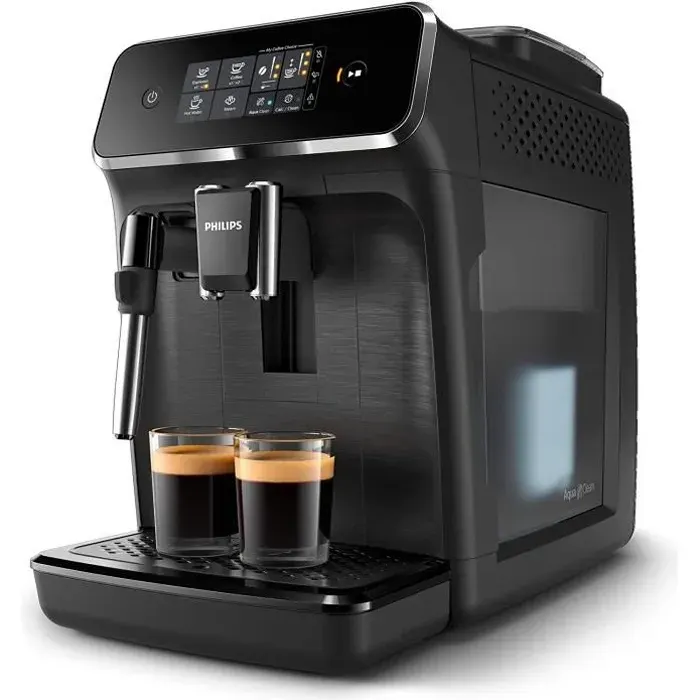 Philips Machine à expresso automatique série 2200 mousseur à lait écran tactile noir (EP2220/10)