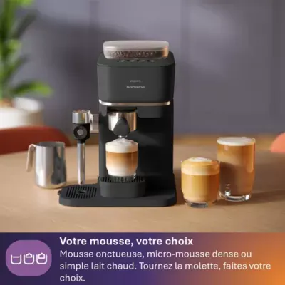 Philips - Machine À Expresso Bar400/60 Cafetière À Grain Latte Noire — vue 7