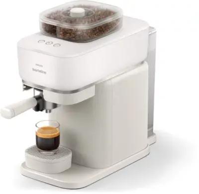 Philips - Machine À Expresso Baristina Bar320/00 Cafetière À Grain Bac Double Compartiment Blanche