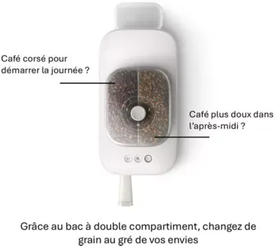 Philips - Machine À Expresso Baristina Bar320/00 Cafetière À Grain Bac Double Compartiment Blanche — vue 3