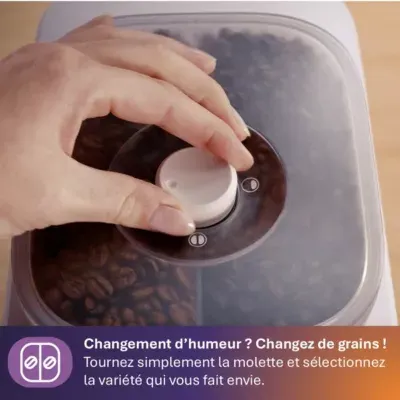 Philips - Machine À Expresso Baristina Bar320/00 Cafetière À Grain Bac Double Compartiment Blanche — vue 5