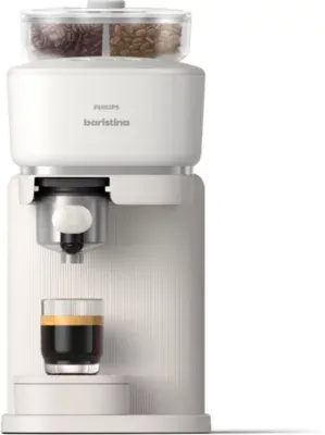 Philips - Machine À Expresso Baristina Bar320/00 Cafetière À Grain Bac Double Compartiment Blanche — vue 2