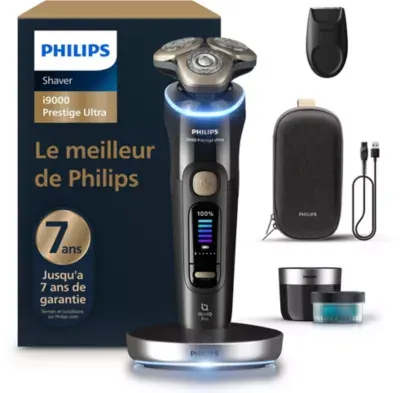 Philips - Rasoir Électrique Xp9400/31 Serie I9000 Prestige Ultra 100 % Étanche Avec Skin Iq