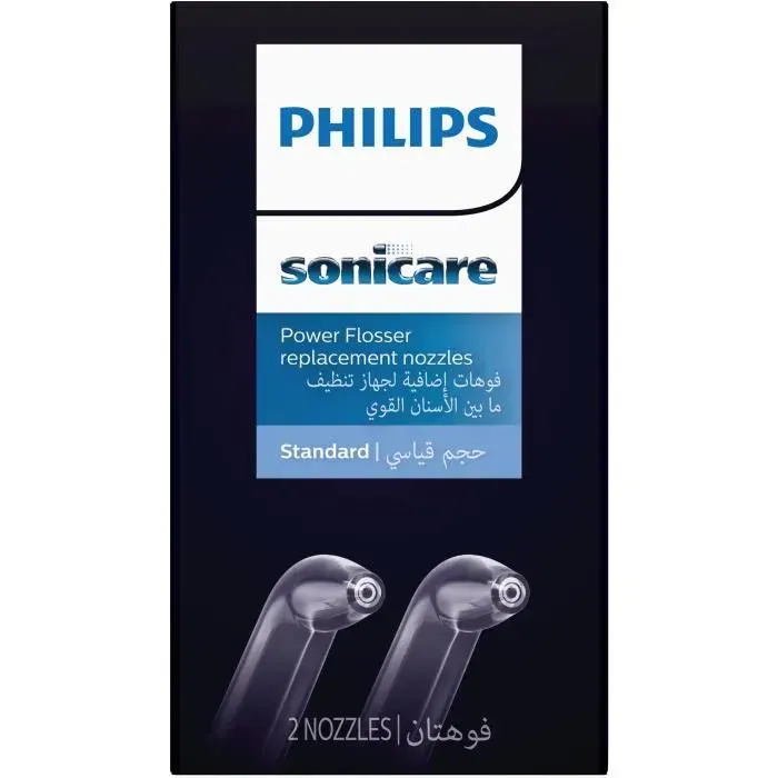 PHILIPS SONICARE HX3042/00 Pack de 2 canules standard pour hyrdopulseur PowerFlosser