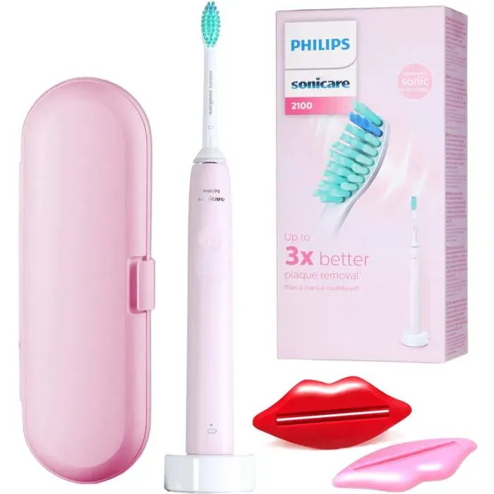 Philips Sonicare HX3651/11 Rose - brosse sonique - etui - 2 presse-tubes