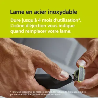 Philips - Tondeuse Multi Usages Oneblade Qp6542/15, Molette Réglable, 14 Hauteurs De Coupe, Précision 0,4 Mm, Autonomie 90 Mn — vue 9