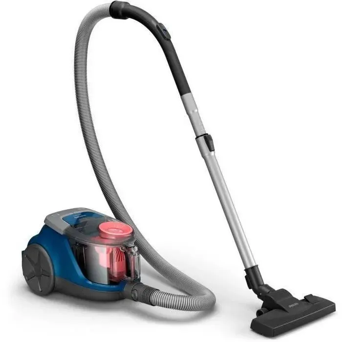PHILIPS XB2123/09 - Série 2000 PowerCyclone 4 - Aspirateur sans sac - - 850W - 77db - Bleu/rose