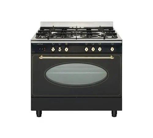 Piano de cuisson AIRLUX 90CM MIXTE NOIR RUSTIQUE - CC902ETR3