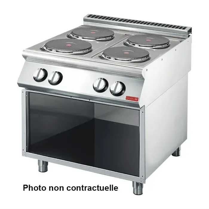 Piano de Cuisson électrique 4 plaques - 104 kW - Gastro M