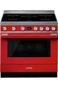Piano de cuisson Smeg 90cm INDUCTION ROUGE - CPF9IPR