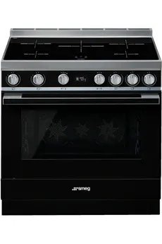 Piano de cuisson Smeg PORTOFINO 90cm INDUCTION NOIR - CPF9IPBL