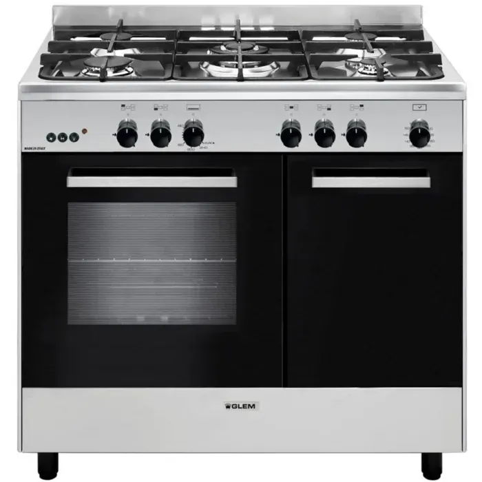Piano gaz GLEM GA 960 PCGIX — vue 2