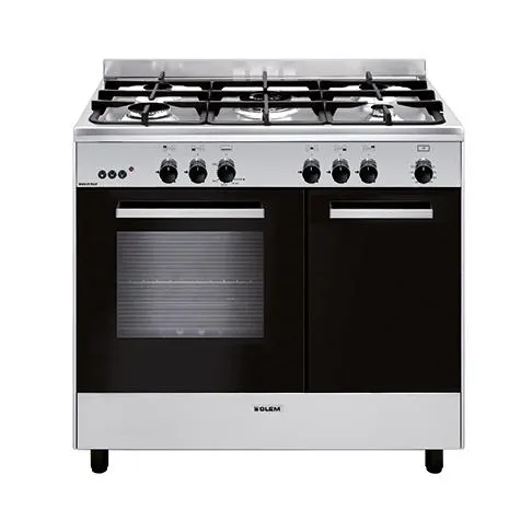 Piano gaz GLEM GA 960 PCGIX — coloris Inox