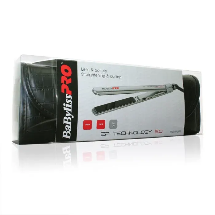 Pince à lisser - Babyliss Pro - Nano Sleek EP Technology 5.0 - Titane - 150°-230° - Plaques étroites
