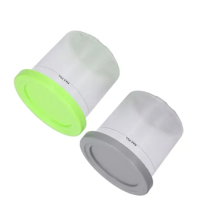 Pintes de crème glacée - ZERONE - NC299AMZ NC300 - 2pcs gris vert - Couvercles inclus - Matériau durable