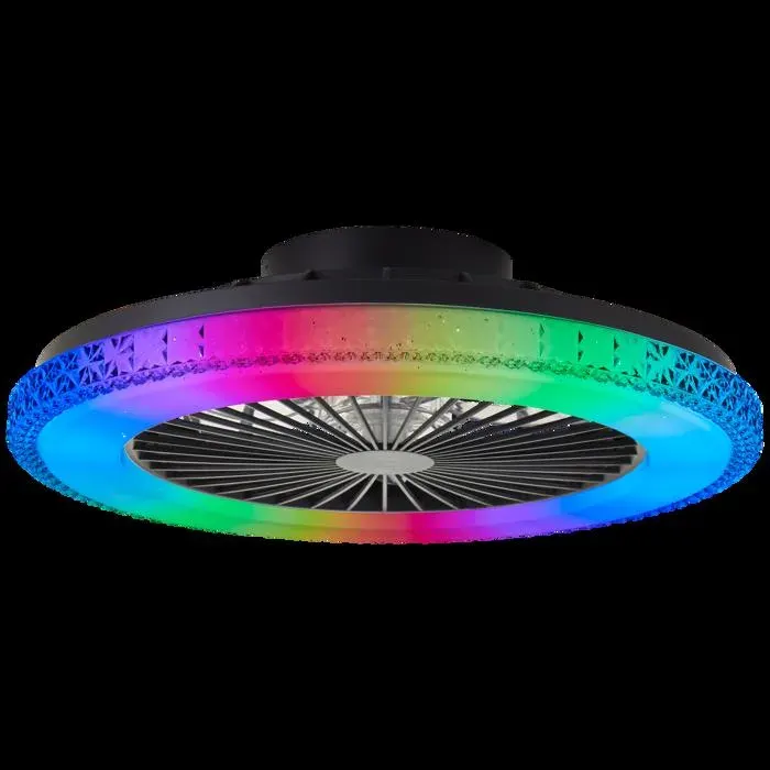 Plafonnier avec ventilateur - BRILLIANT - BADRIA - LED 40W - DIA. 49cm - CCT 3000-6500K