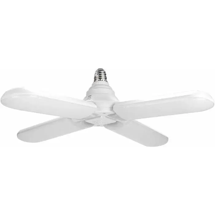 Plafonnier LED 60W E27 AC95-265V Quatre Lampes suspendues au Plafond à LED Super Lumineuses Lampe de Ventilateur Pliante