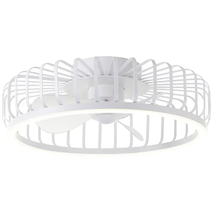 Plafonnier LED avec ventilateur CAPO blanc métal/plastique DIA. 48cm