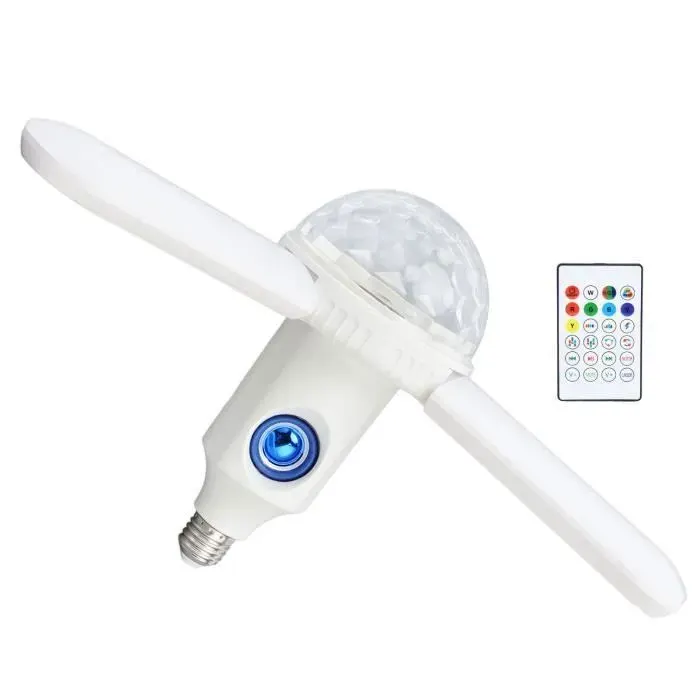 Plafonnier Musical Bluetooth Plafonnier Musique Bluetooth Pliable Tlcommande Color Led Ventilateur Feuille PLAFONNIER