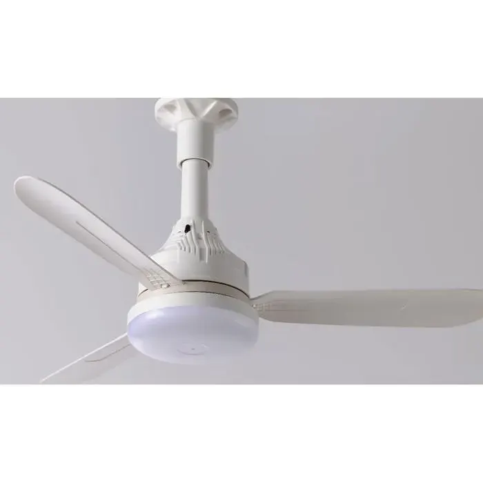 Plafonnier Ventilateur Moderne de Plafond avec Lampe pour Bureau et ChambreBlanc