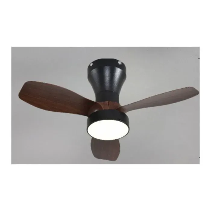 Plafonnier Ventilateur Réversible avec Éclairage LED Dimmable pour Chambre et SalonNoyer
